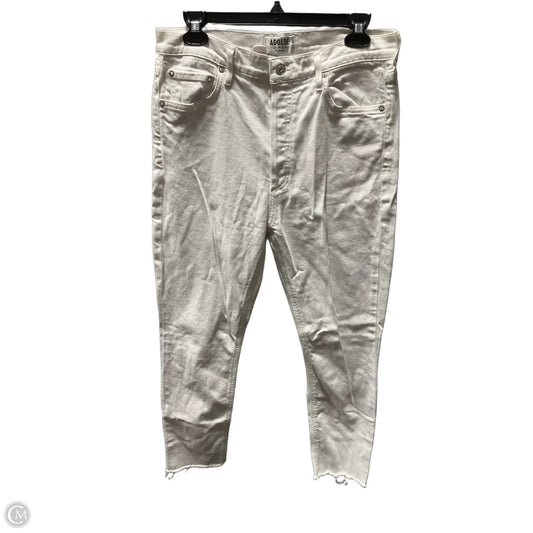 Jeans Skinny By Agolde In White, Size: 8