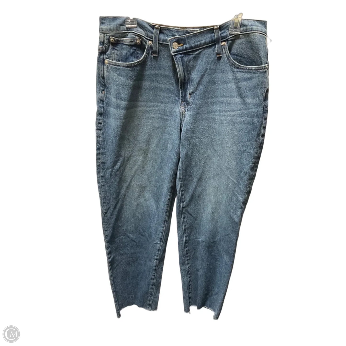 Jeans Straight By Madewell In Blue Denim, Size: 8