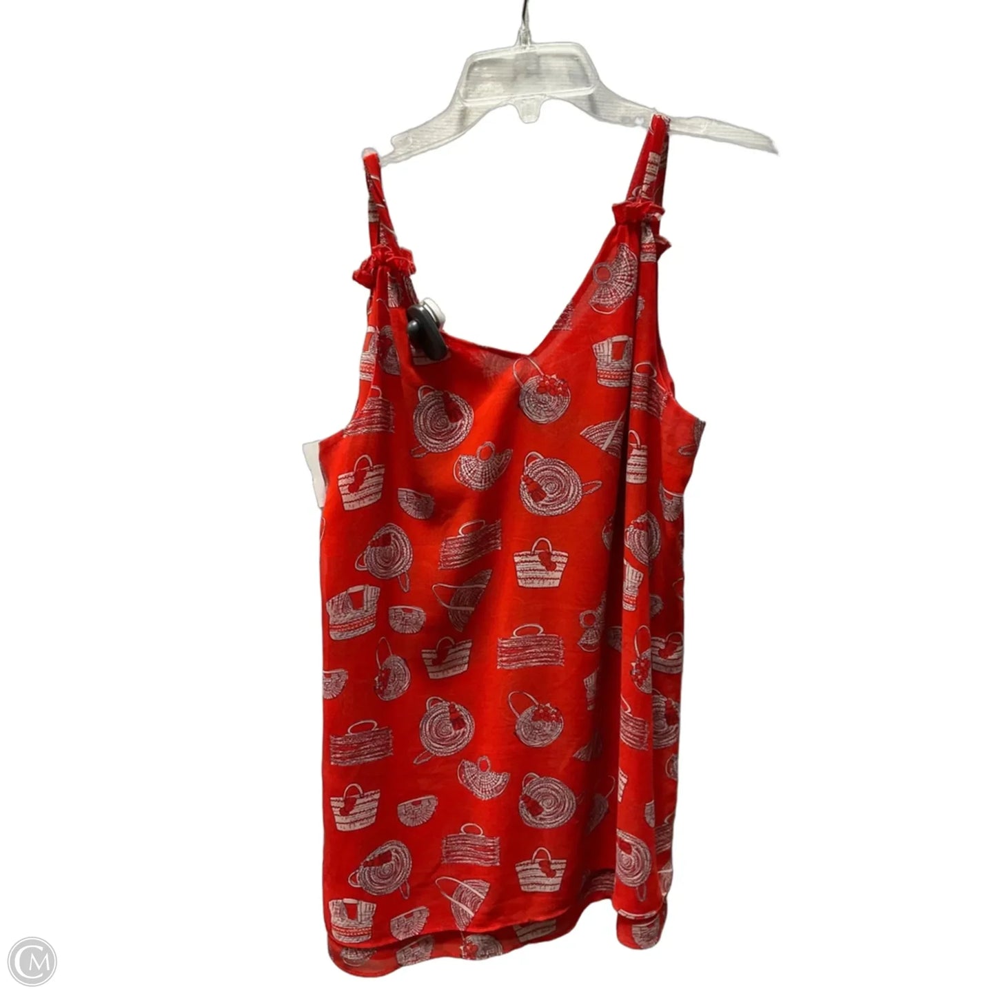 Top Sleeveless By Cabi In Red, Size: M