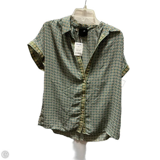 Top Short Sleeve By Max Studio In Green, Size: M