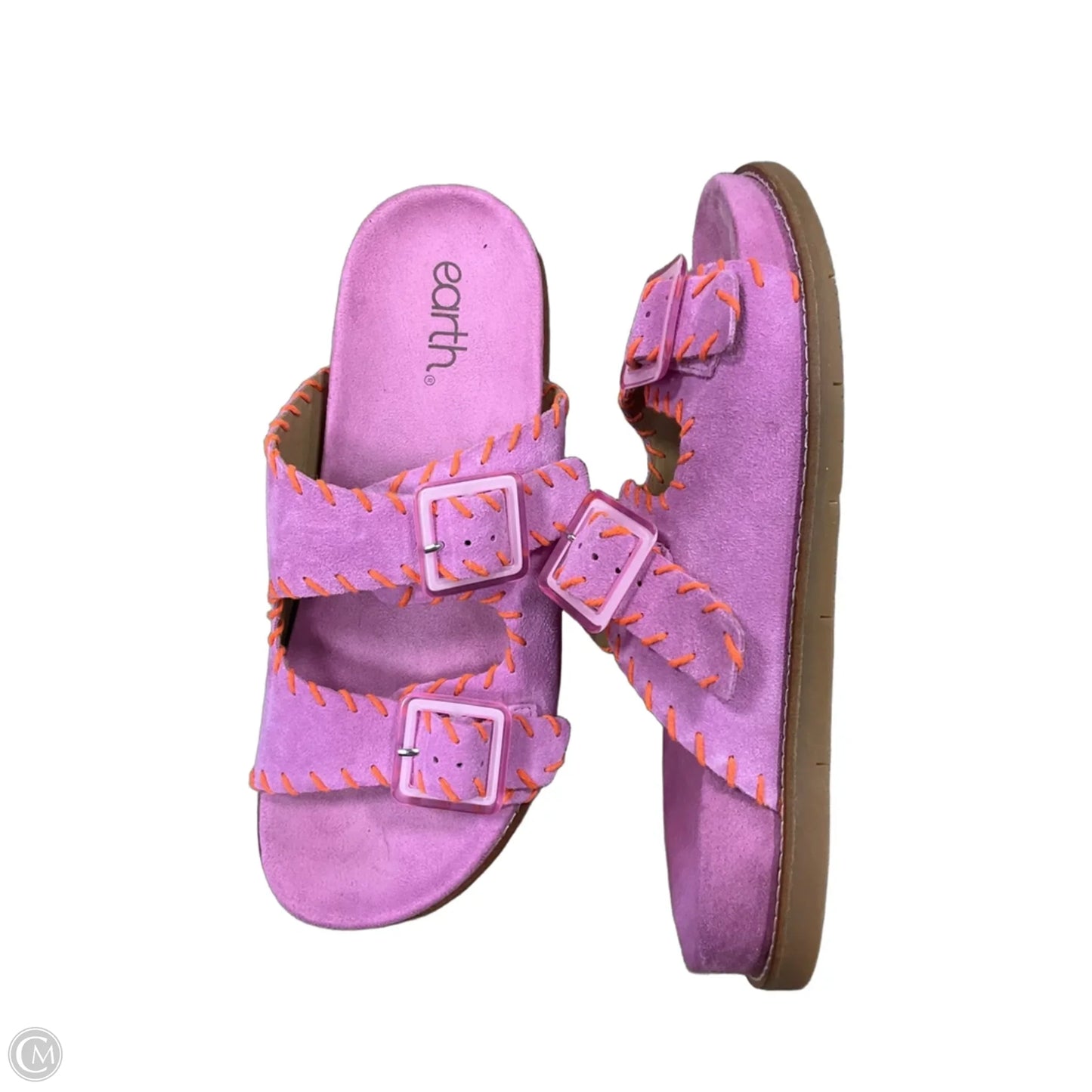 Sandals Flats By Earth In Pink, Size: 9