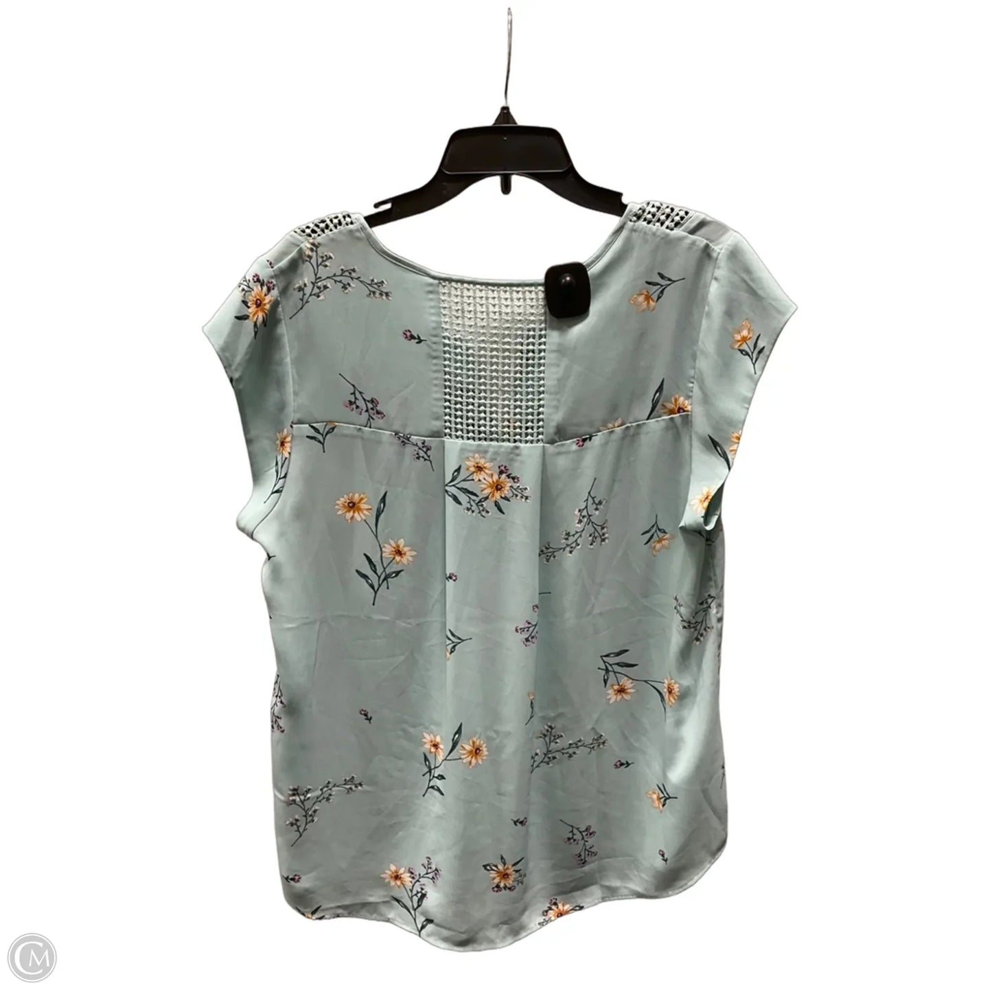 Top Short Sleeve By Daniel Rainn In Teal, Size: 1x