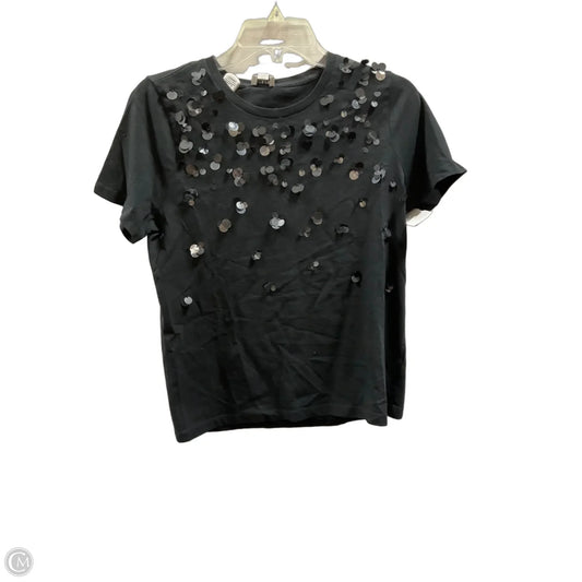 Top Short Sleeve By J. Crew In Black, Size: M