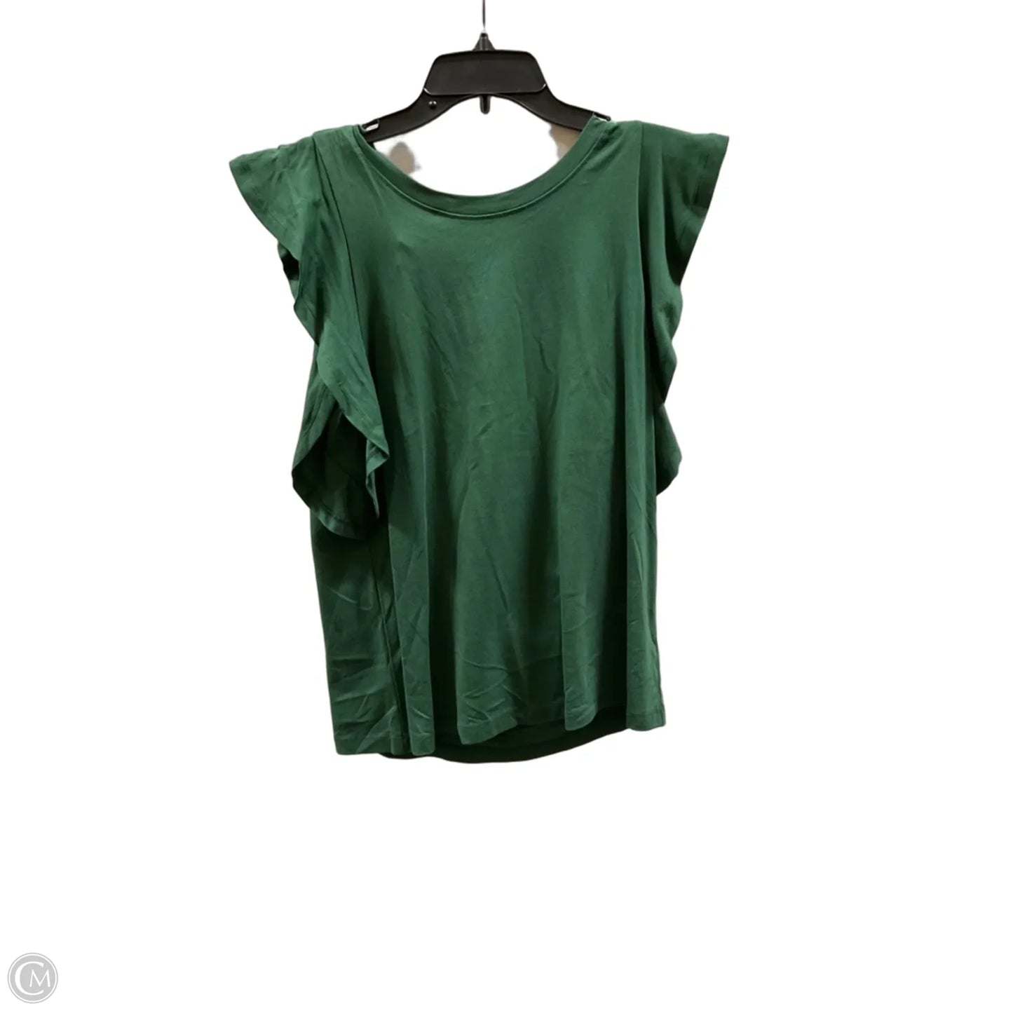 Top Short Sleeve By Loft In Green, Size: M