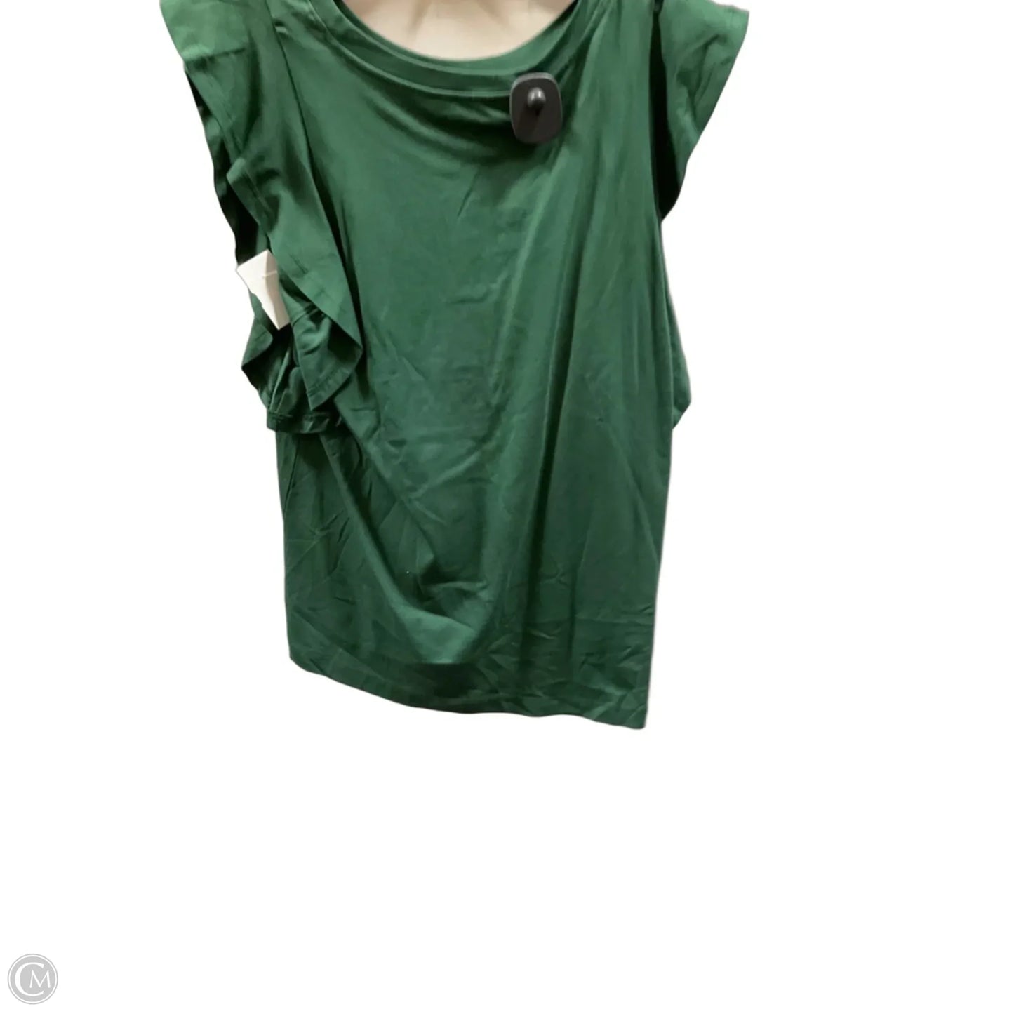Top Short Sleeve By Loft In Green, Size: M