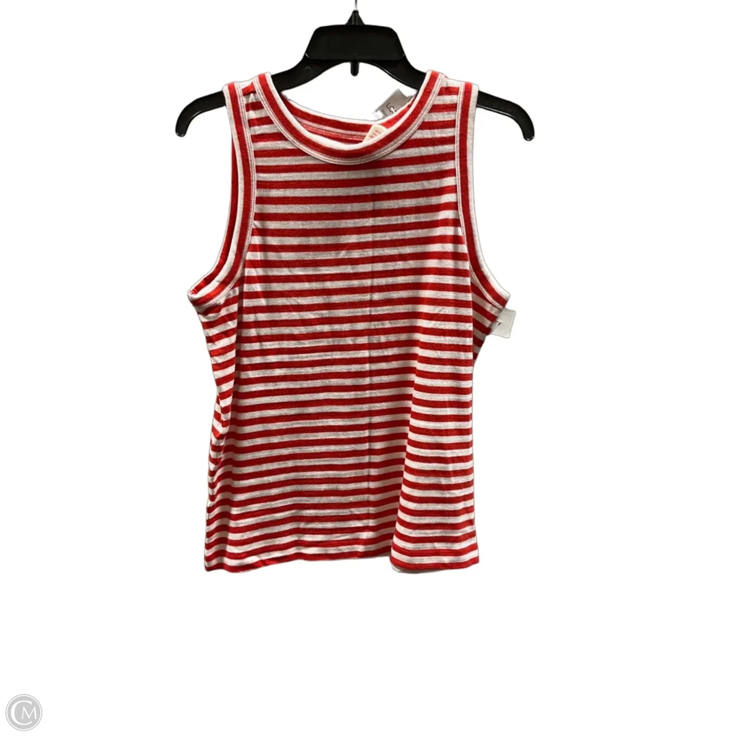Top Sleeveless Basic By Loft In Striped Pattern, Size: M