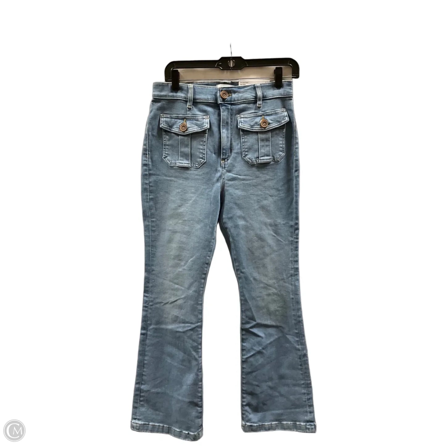 Jeans Flared By Loft In Blue Denim, Size: 6