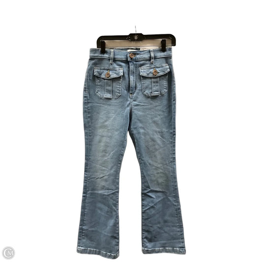 Jeans Flared By Loft In Blue Denim, Size: 6