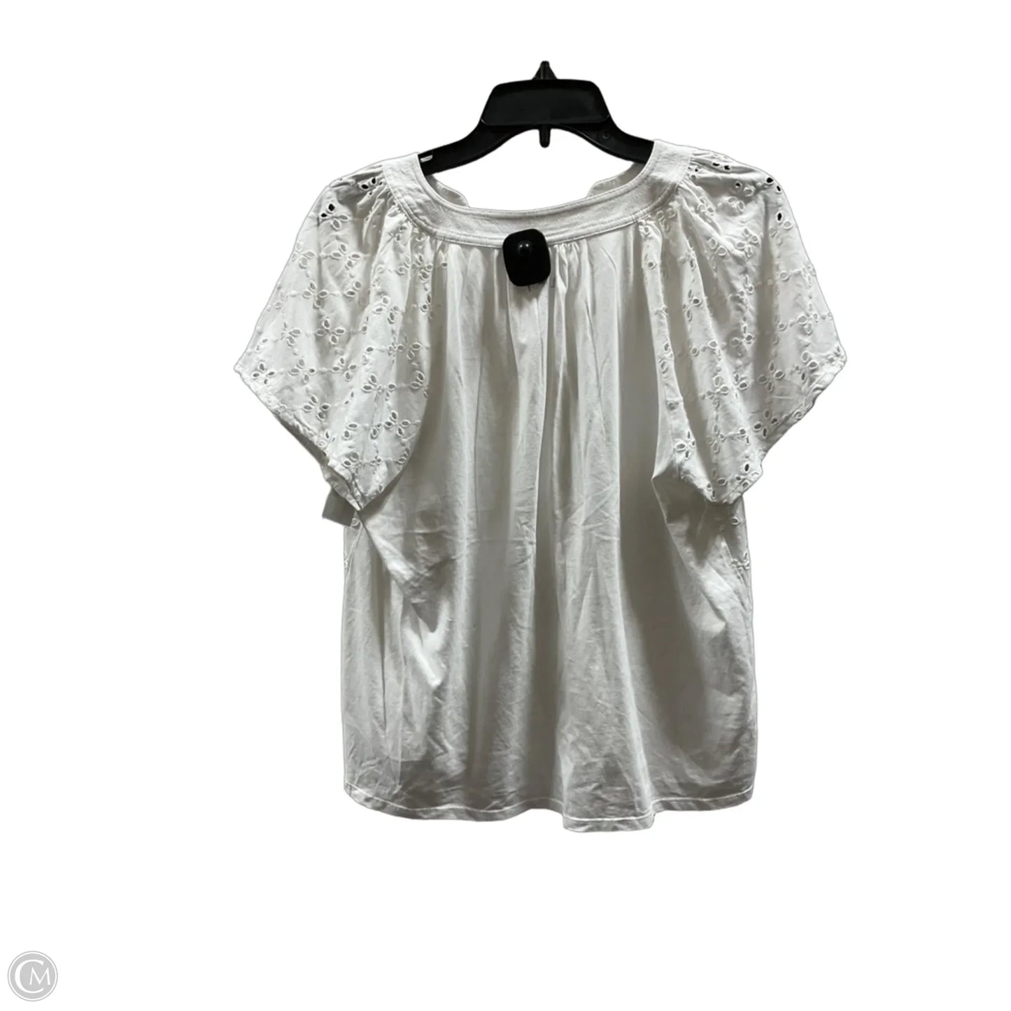 Top Short Sleeve By Loft In White, Size: M