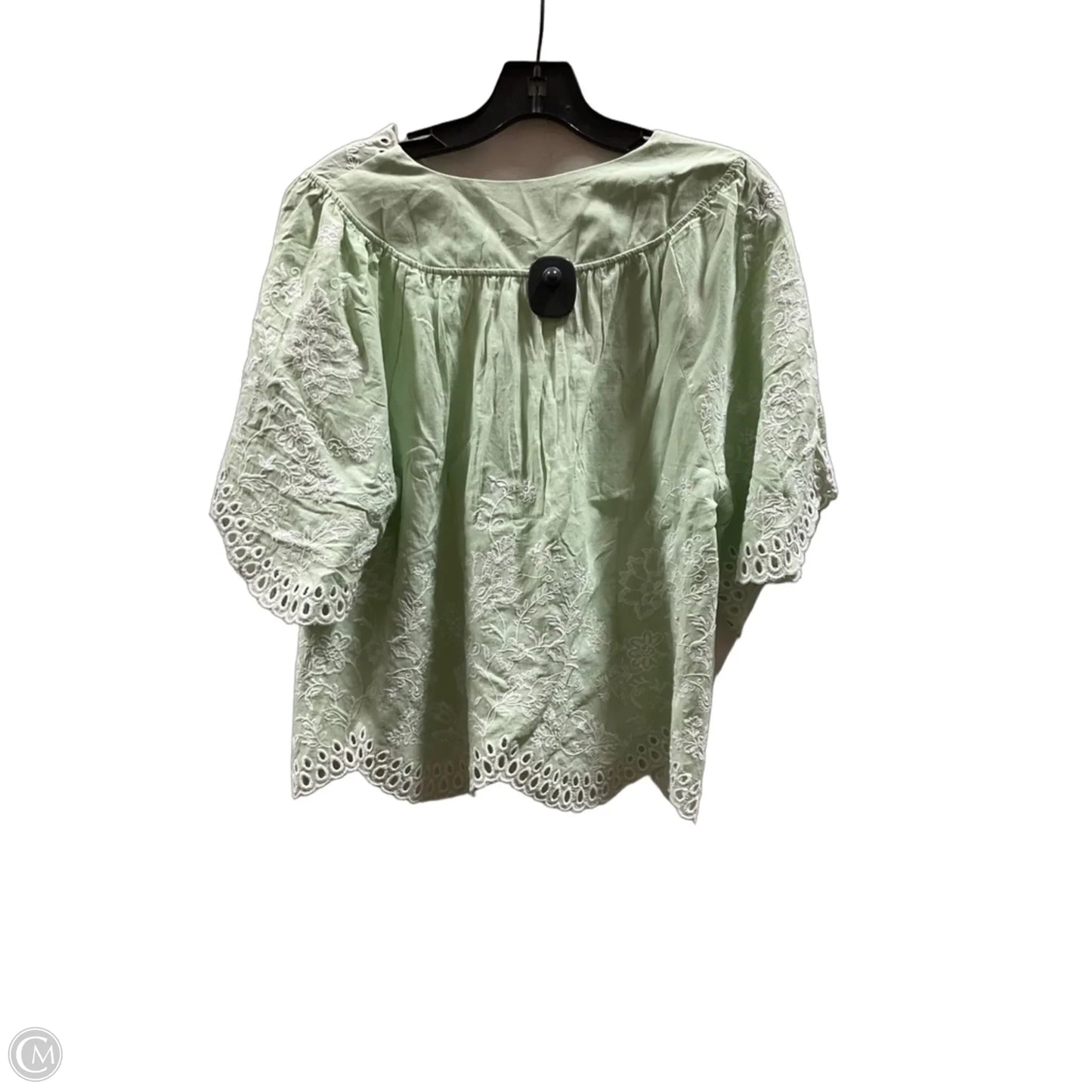 Top Short Sleeve By Loft In Green, Size: S