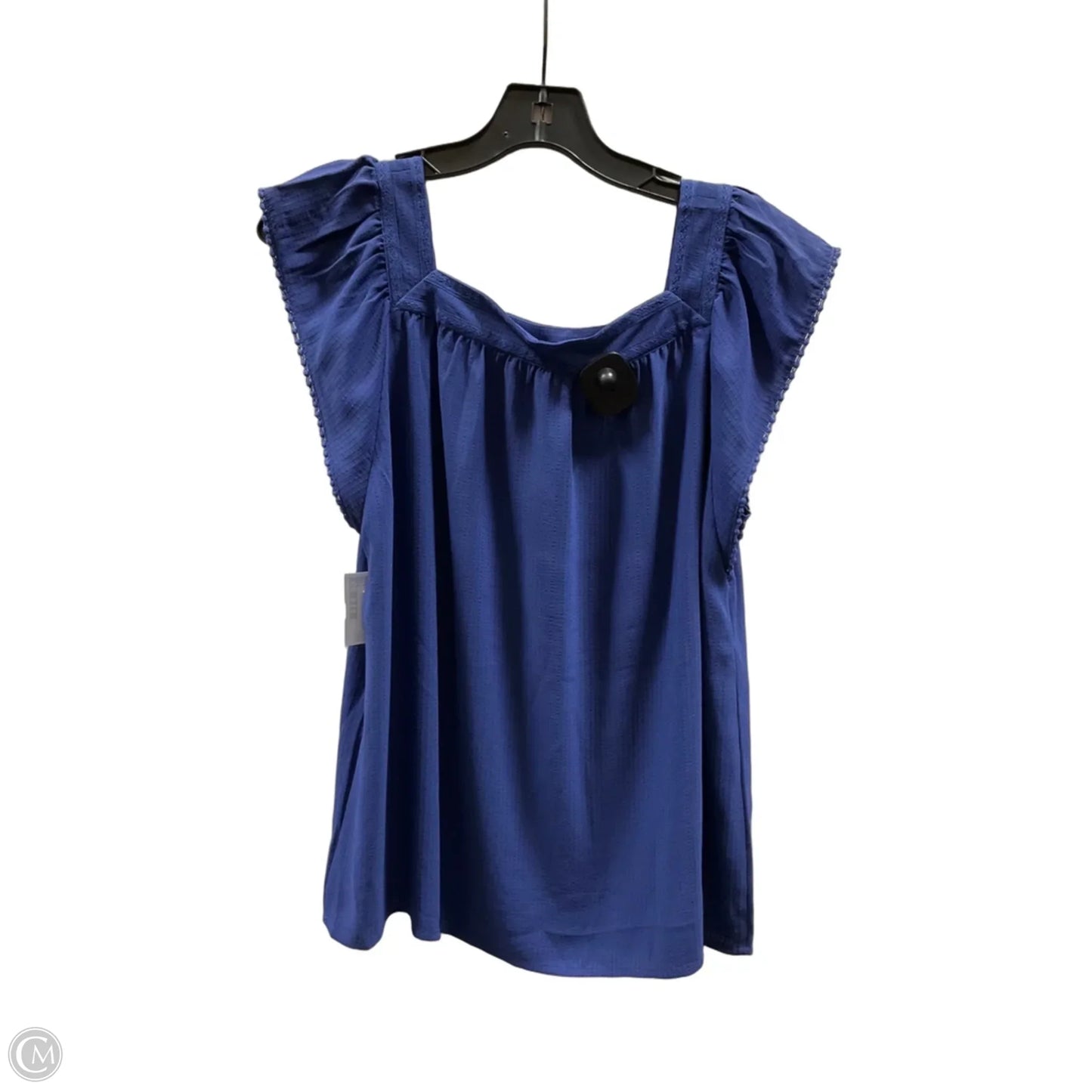 Top Short Sleeve By Loft In Blue, Size: M