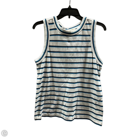 Top Sleeveless Basic By Loft In Striped Pattern, Size: M