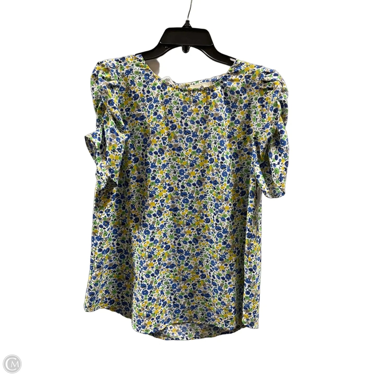 Top Short Sleeve By Betseys Boutique Shop In Blue & Green, Size: M