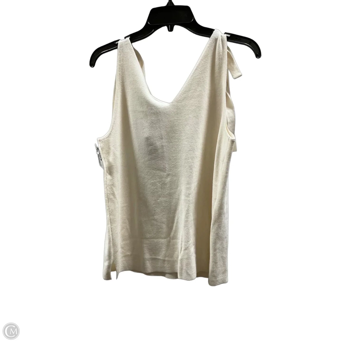 Top Sleeveless By Ann Taylor In Cream, Size: L