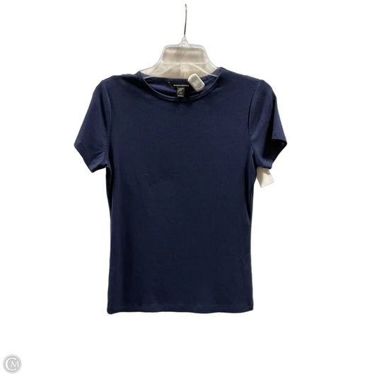 Top Short Sleeve Basic By Banana Republic In Navy, Size: S