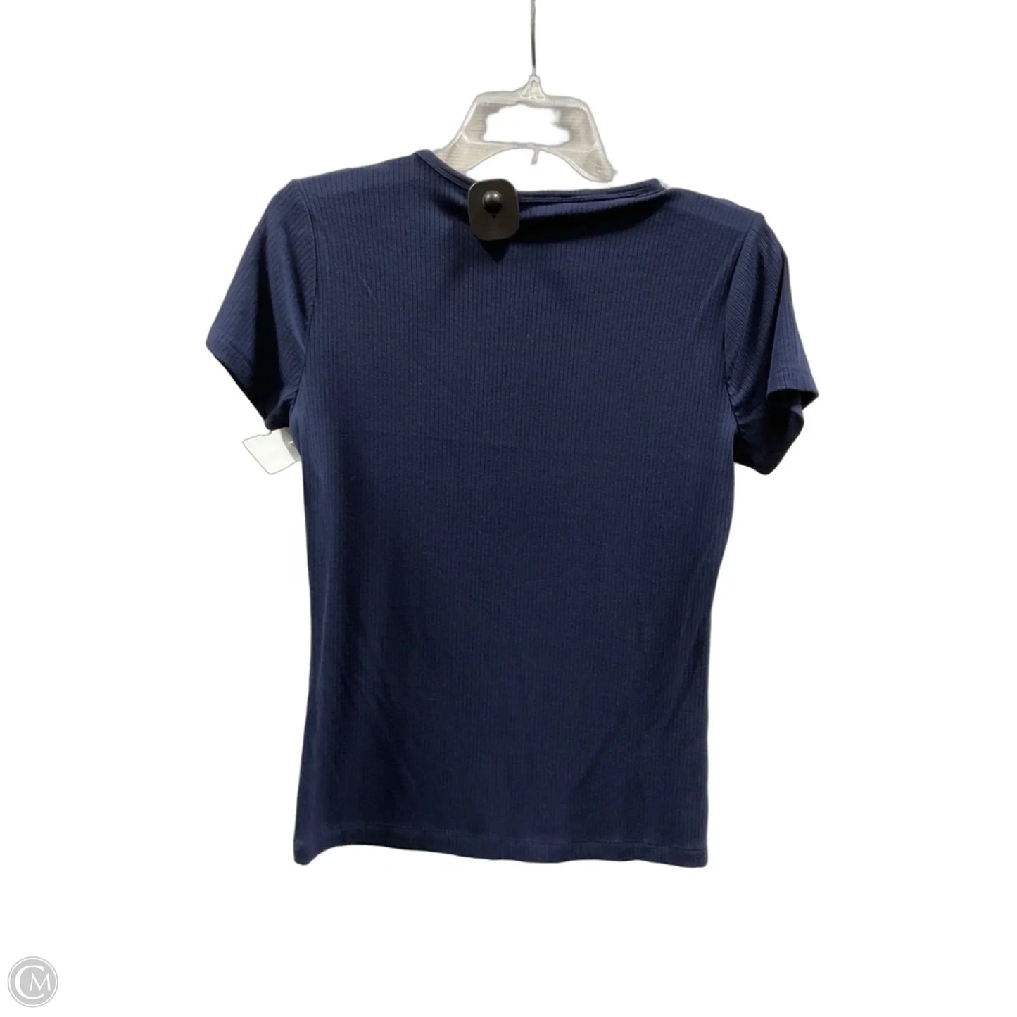 Top Short Sleeve Basic By Banana Republic In Navy, Size: S