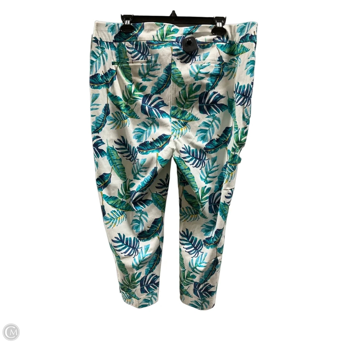 Pants Cropped By Chicos In Tropical Print, Size: Xl