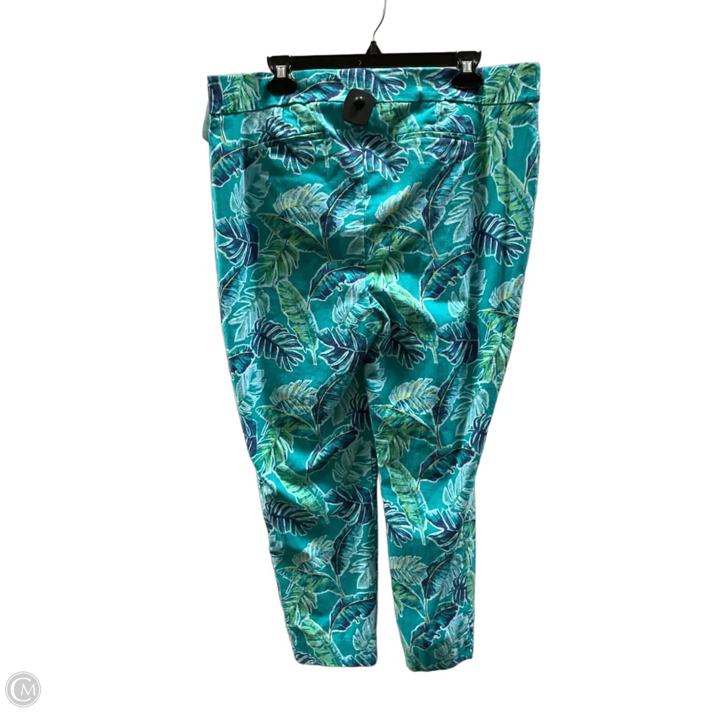 Pants Cropped By Chicos In Tropical Print, Size: Xl