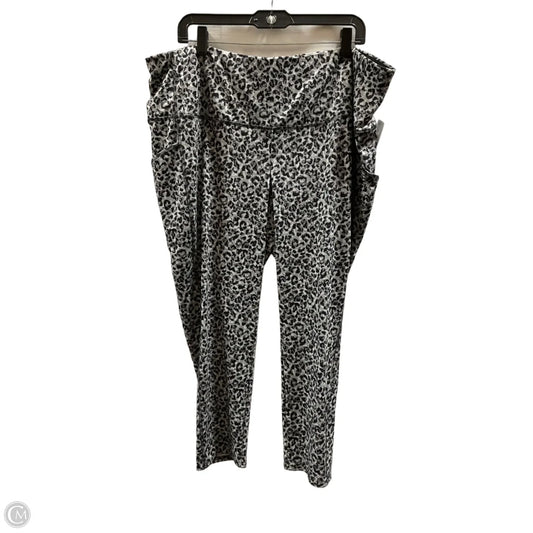 Athletic Leggings By Chicos In Animal Print, Size: Xxl