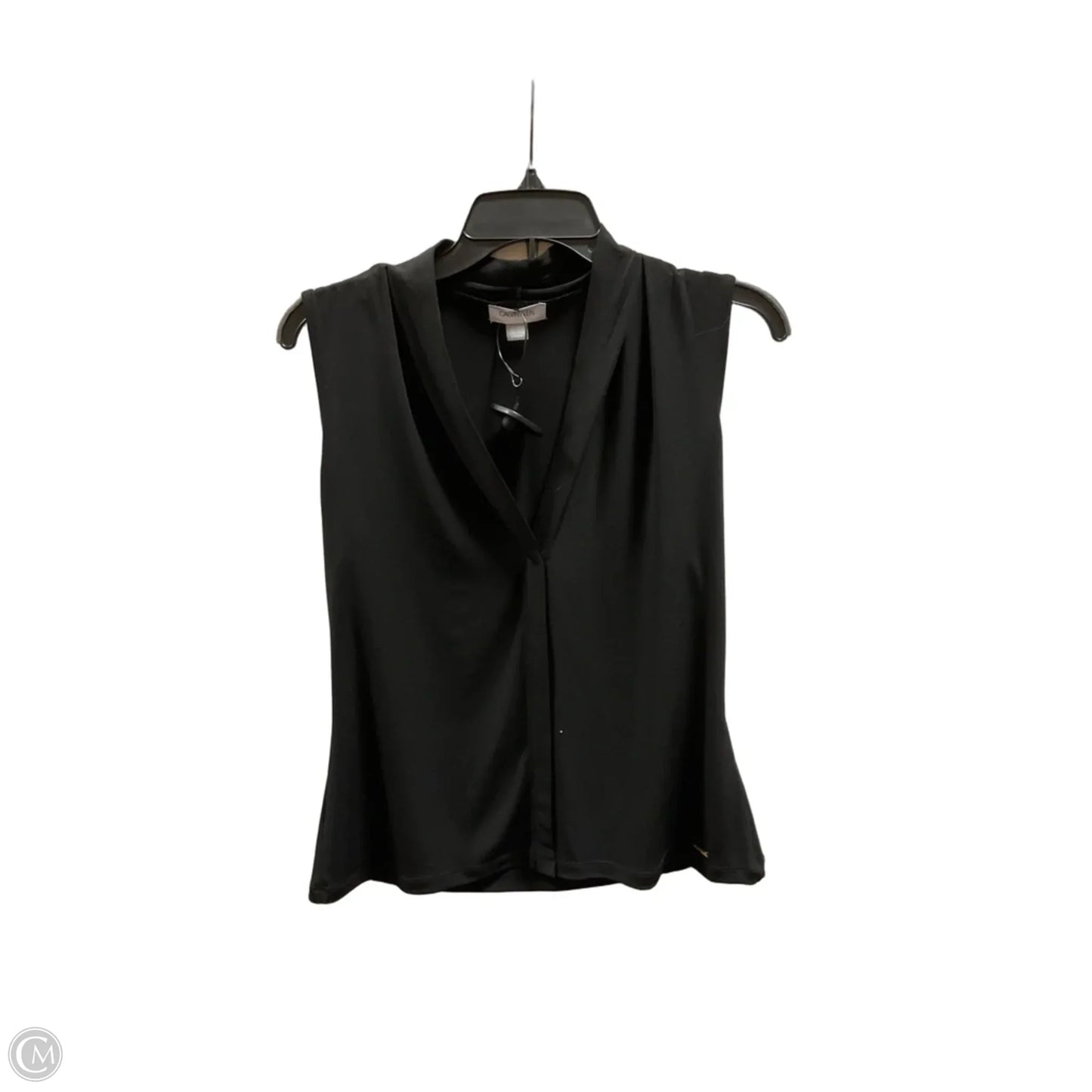 Top Sleeveless By Calvin Klein In Black, Size: S