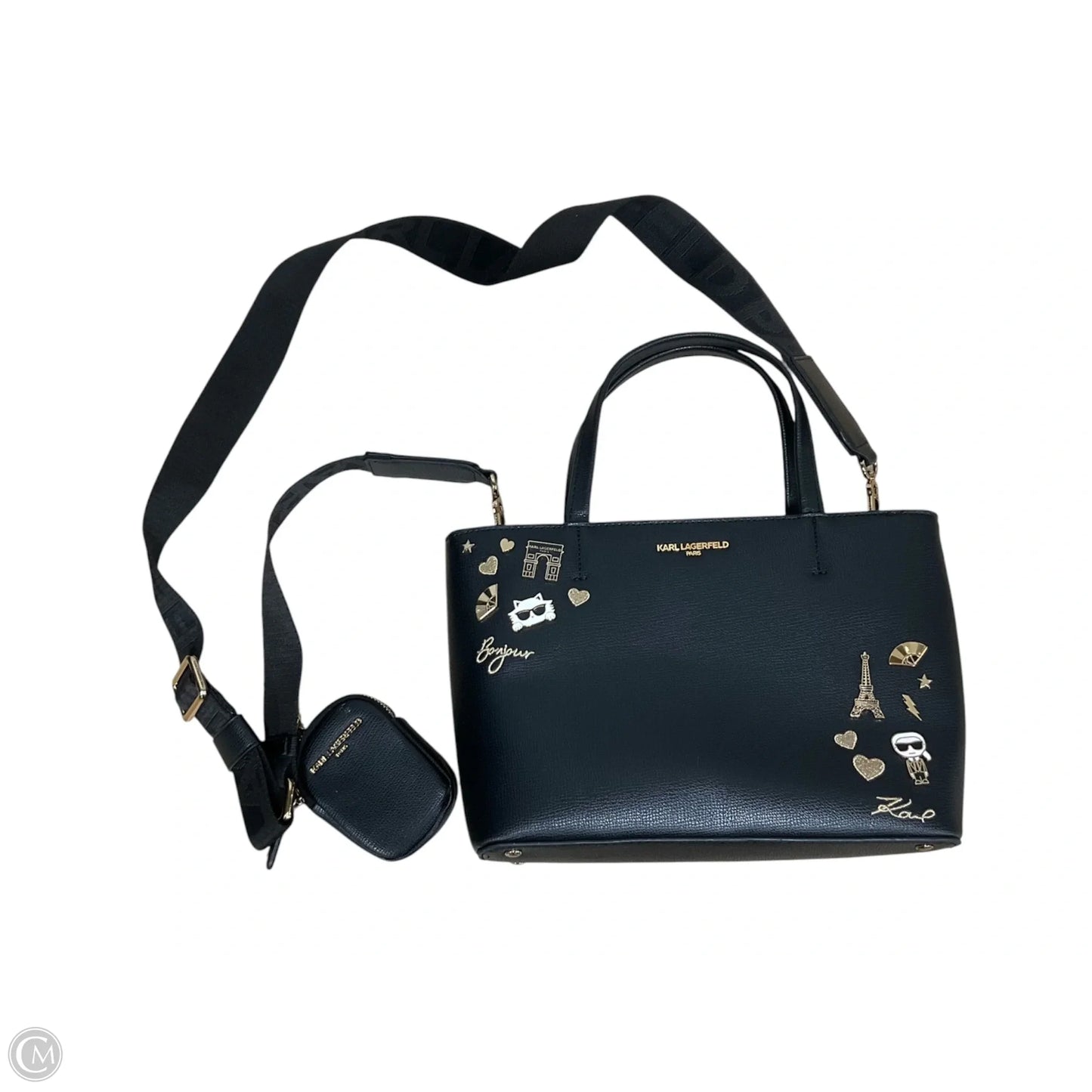 Crossbody Designer By Karl Lagerfeld, Size: Medium