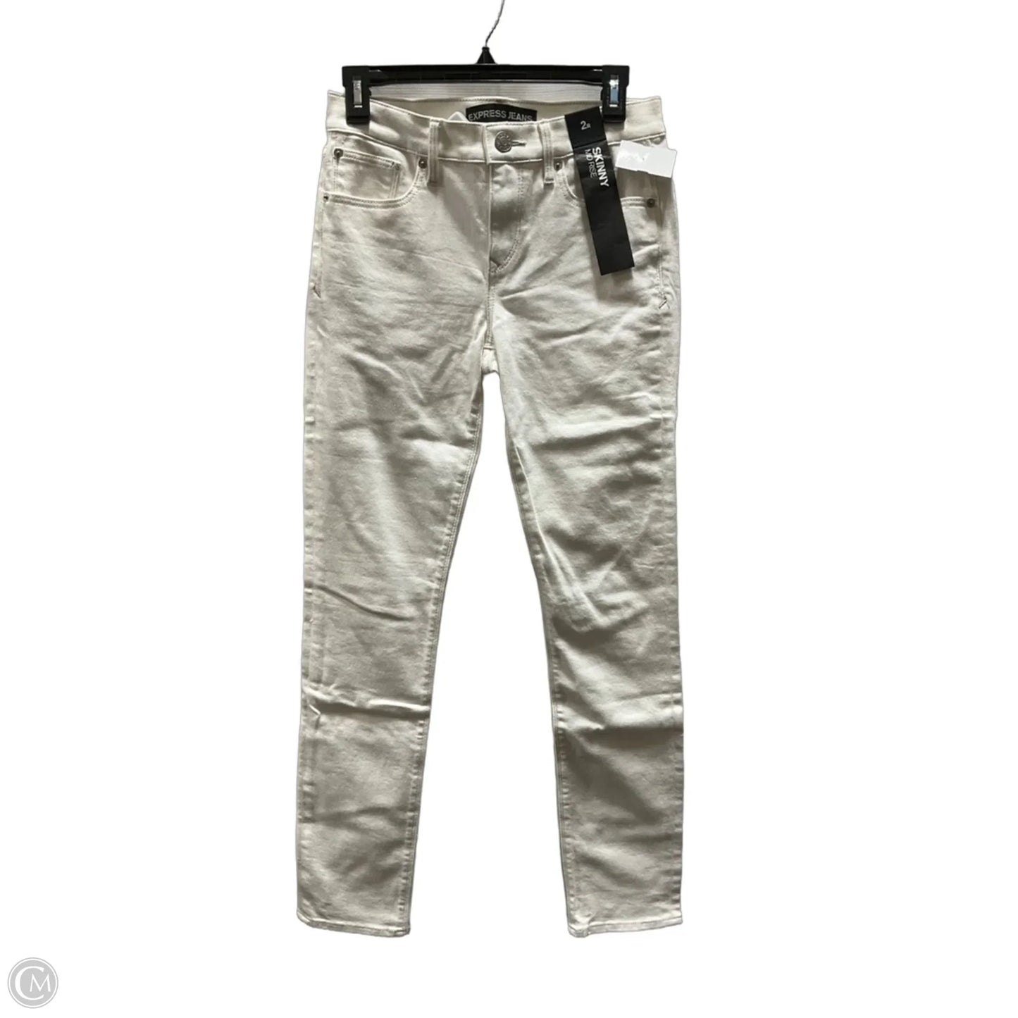 Jeans Skinny By Express In White, Size: 2