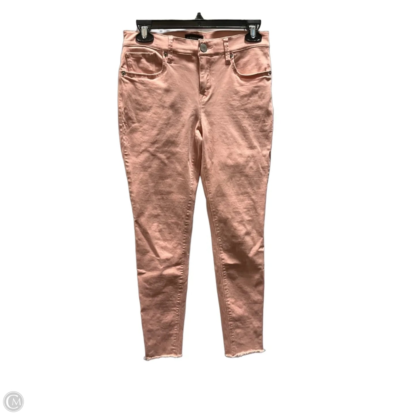 Jeans Skinny By Express In Peach, Size: 2