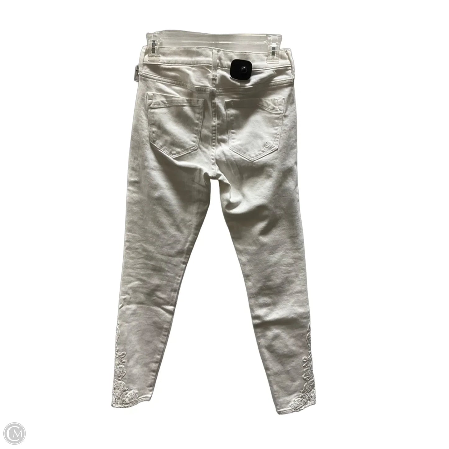 Jeans Skinny By Express In White, Size: 0