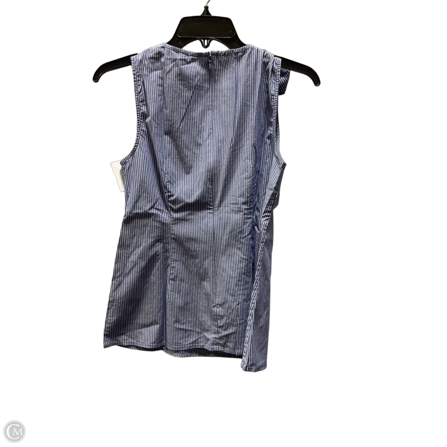 Top Sleeveless By Banana Republic In Striped Pattern, Size: M