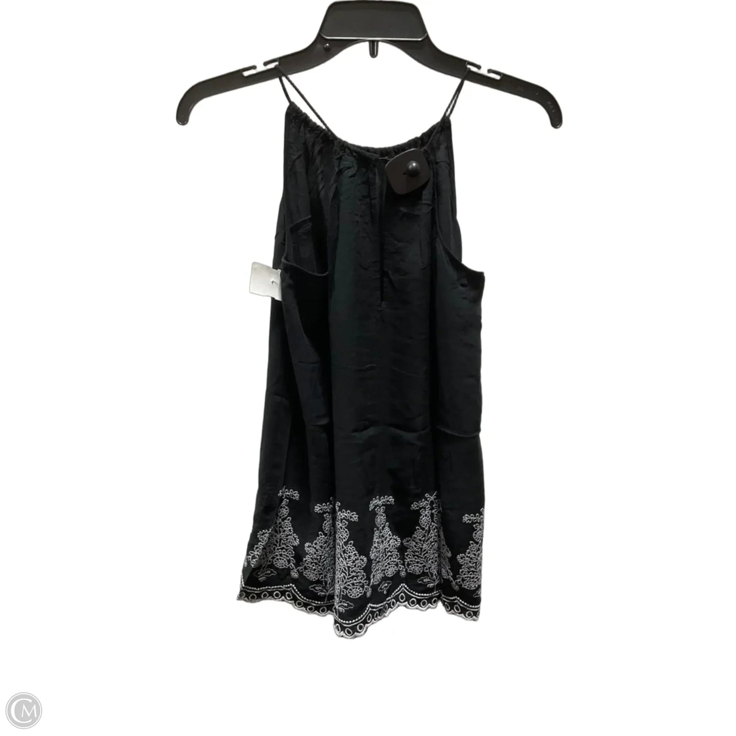 Top Sleeveless By Loft In Black, Size: S