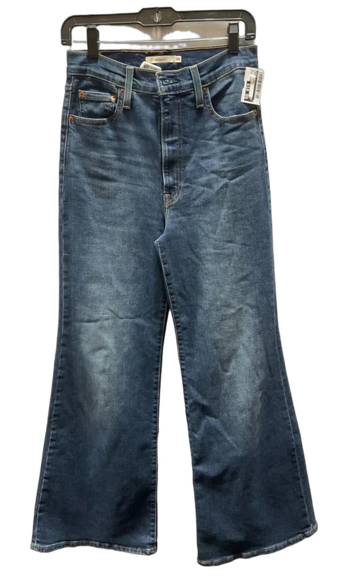 Jeans Flared By Levis In Blue Denim, Size: 6