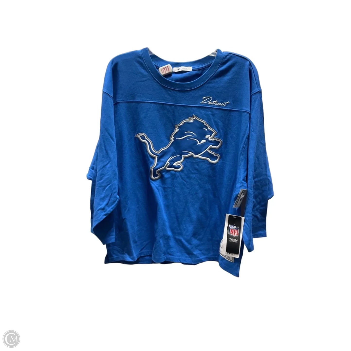 Athletic Top Long Sleeve Crewneck By Nfl In Blue, Size: L