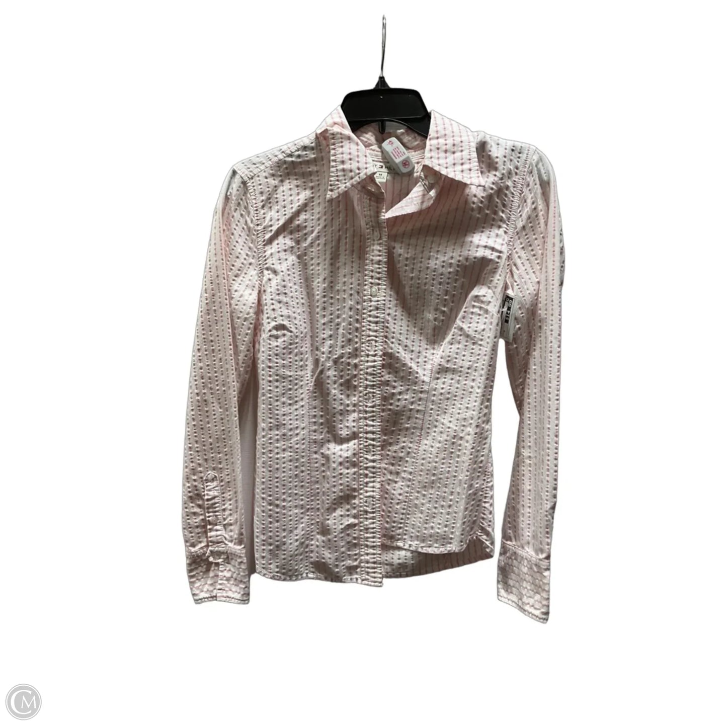 Blouse Long Sleeve By Tommy Hilfiger In Striped Pattern, Size: M