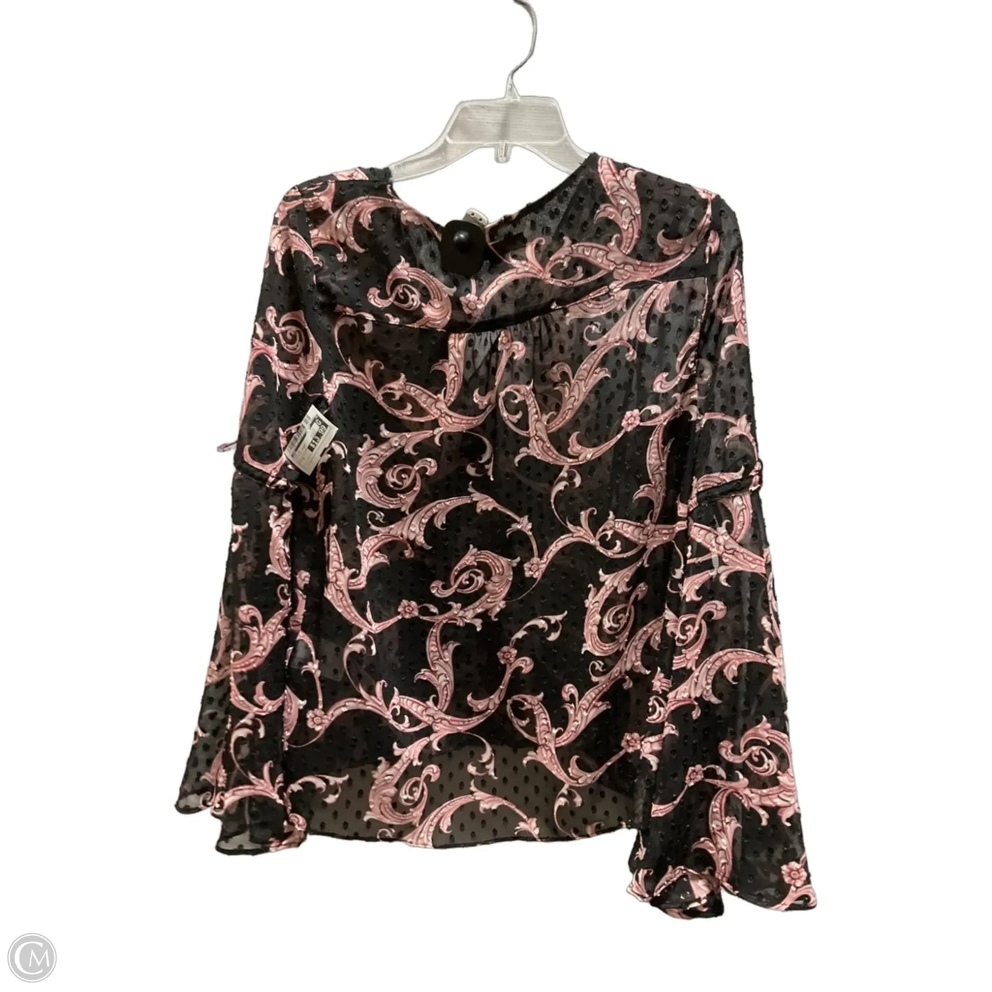 Top Long Sleeve By Inc In Paisley Print, Size: S