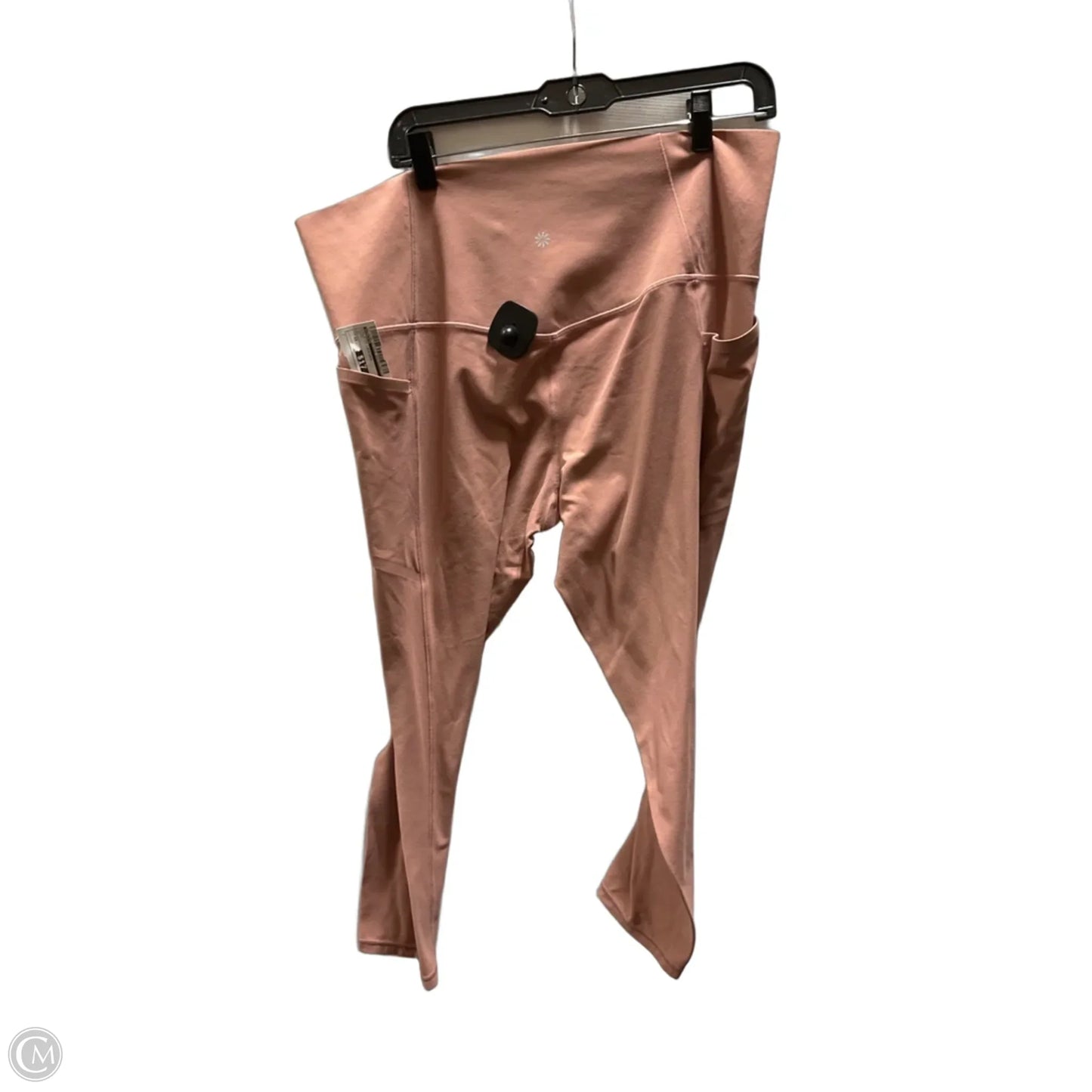 Athletic Leggings By Athleta In Peach, Size: 2x