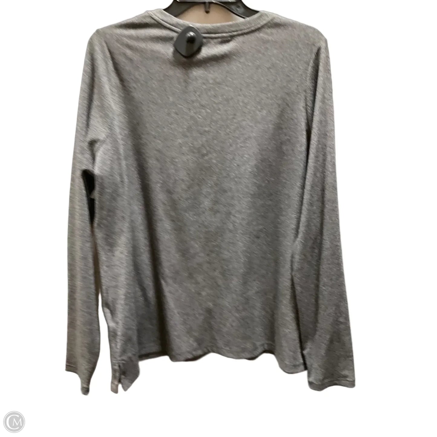 Athletic Top Long Sleeve Crewneck By Athleta In Grey, Size: 2x