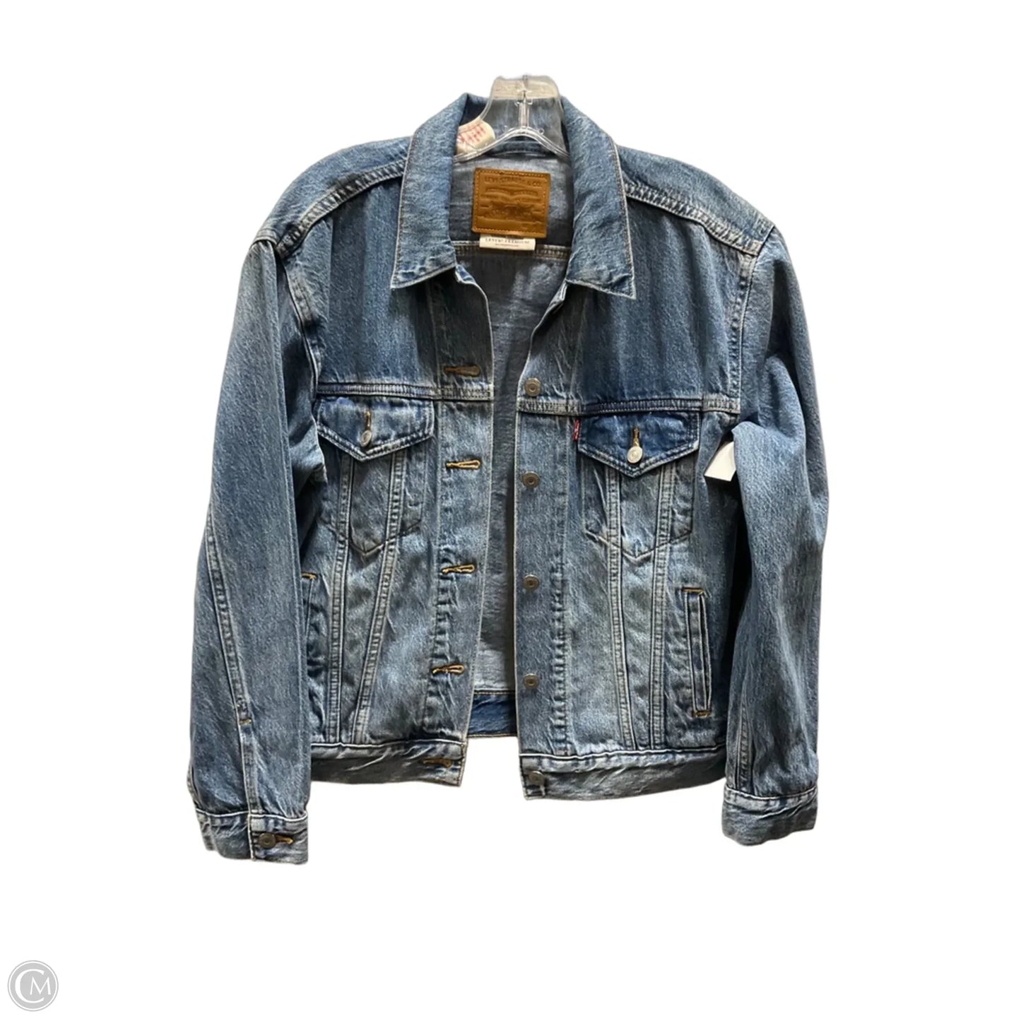 Jacket Denim By Levis In Blue Denim, Size: M