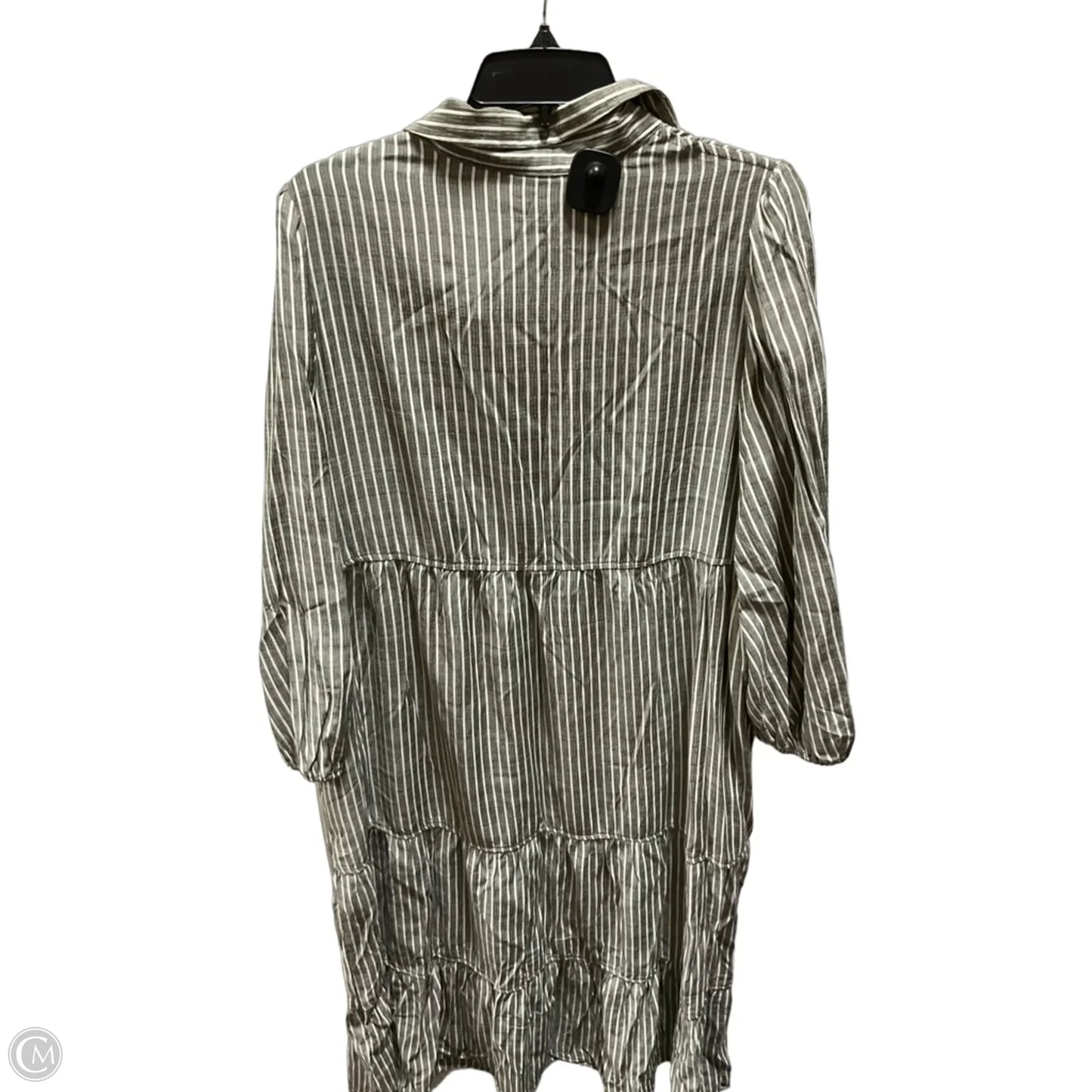 Dress Casual Midi By Max Studio In Striped Pattern, Size: Xl