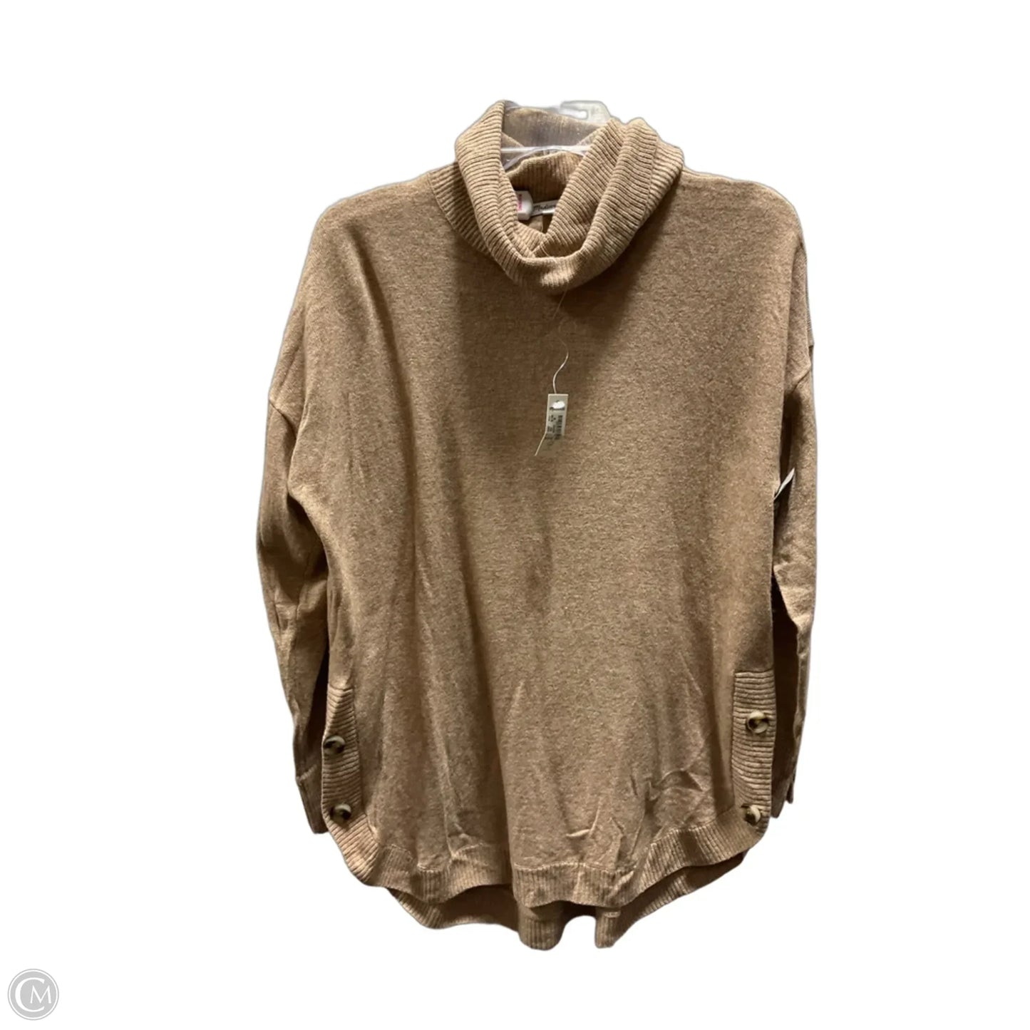 Top Long Sleeve By Madewell In Tan, Size: M