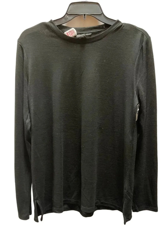 Top Long Sleeve By Banana Republic In Black, Size: L