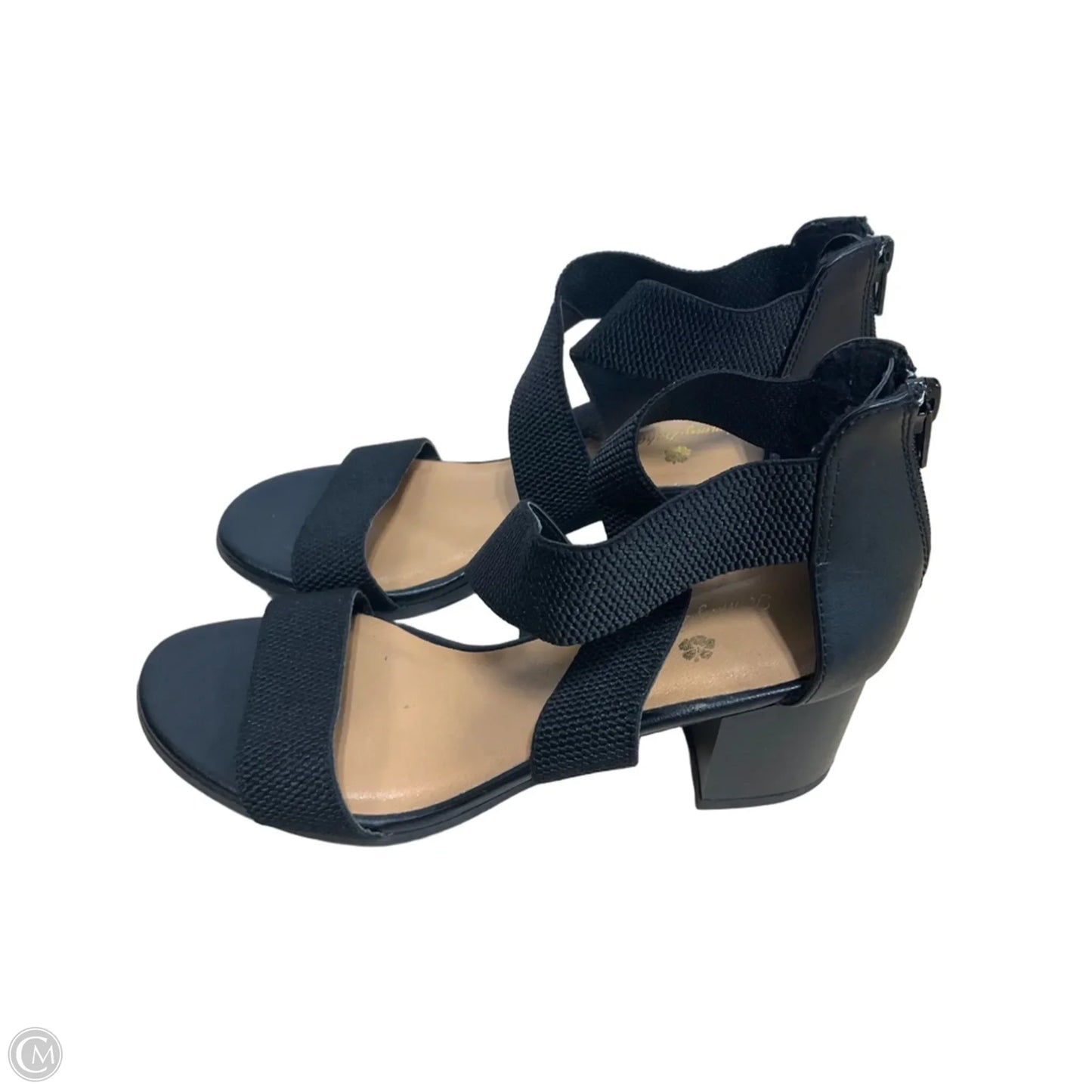 Sandals Heels Block By Tommy Bahama In Black, Size: 6.5