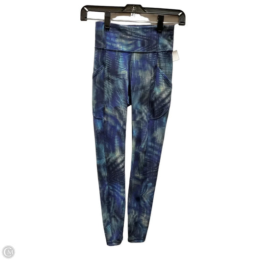 Athletic Leggings By Lululemon In Blue, Size: Xs