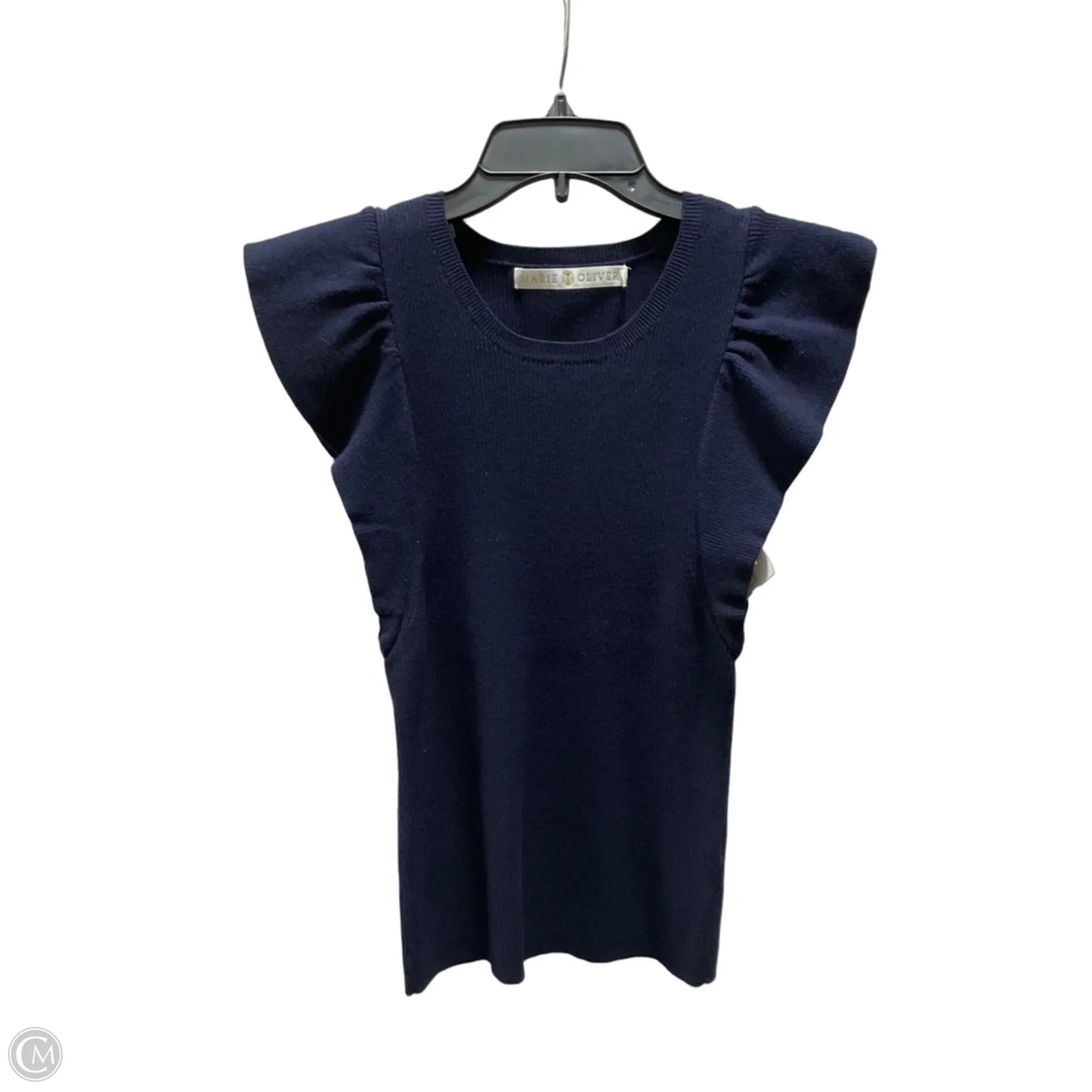 Top Short Sleeve By Marie Oliver In Navy, Size: M