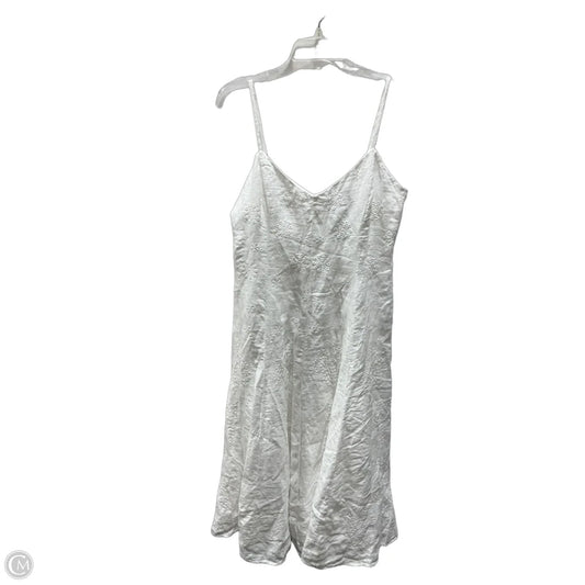 Dress Casual Midi By Lauren By Ralph Lauren In White, Size: M
