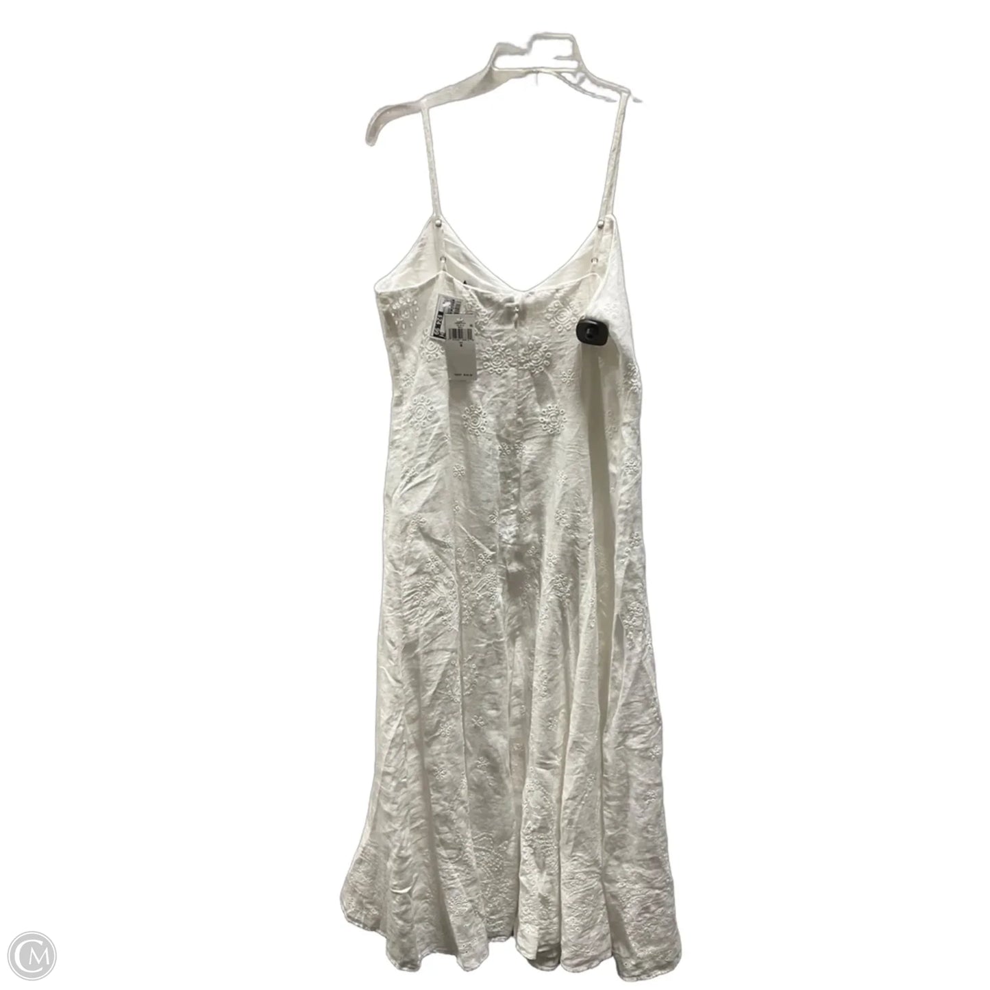 Dress Casual Midi By Lauren By Ralph Lauren In White, Size: M