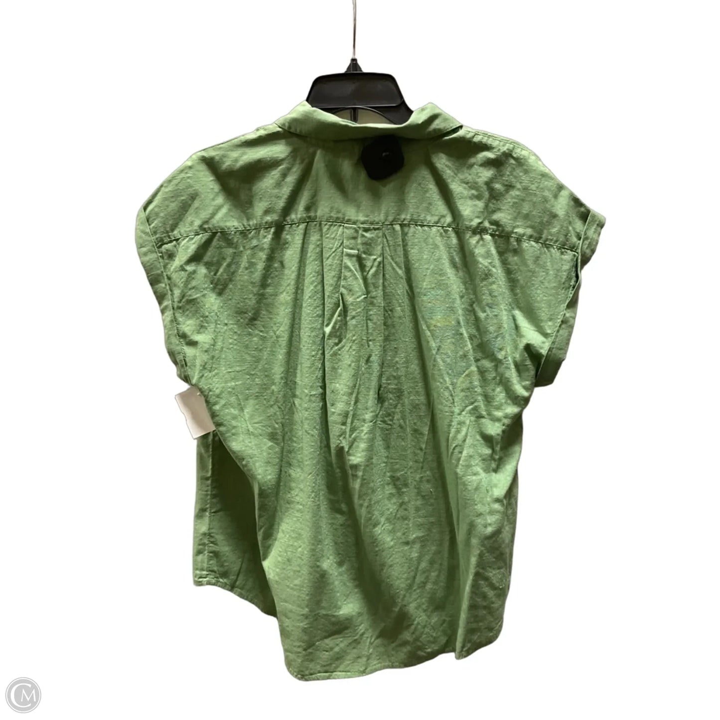 Blouse Short Sleeve By Vineyard Vines In Green, Size: M