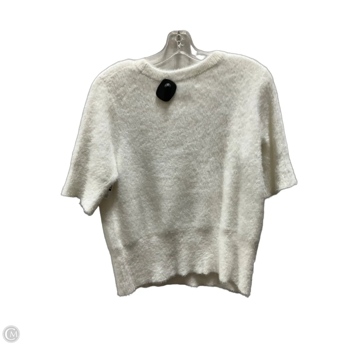Sweater Short Sleeve By Bailey 44 In White, Size: M