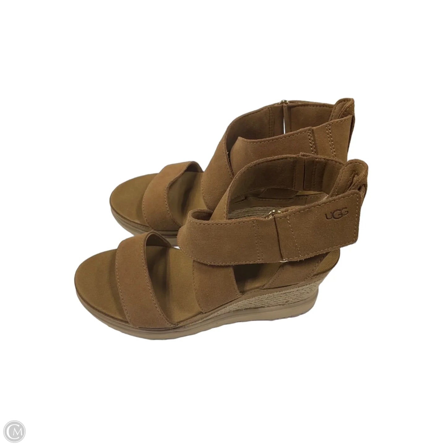 Sandals Heels Block By Ugg In Brown, Size: 7