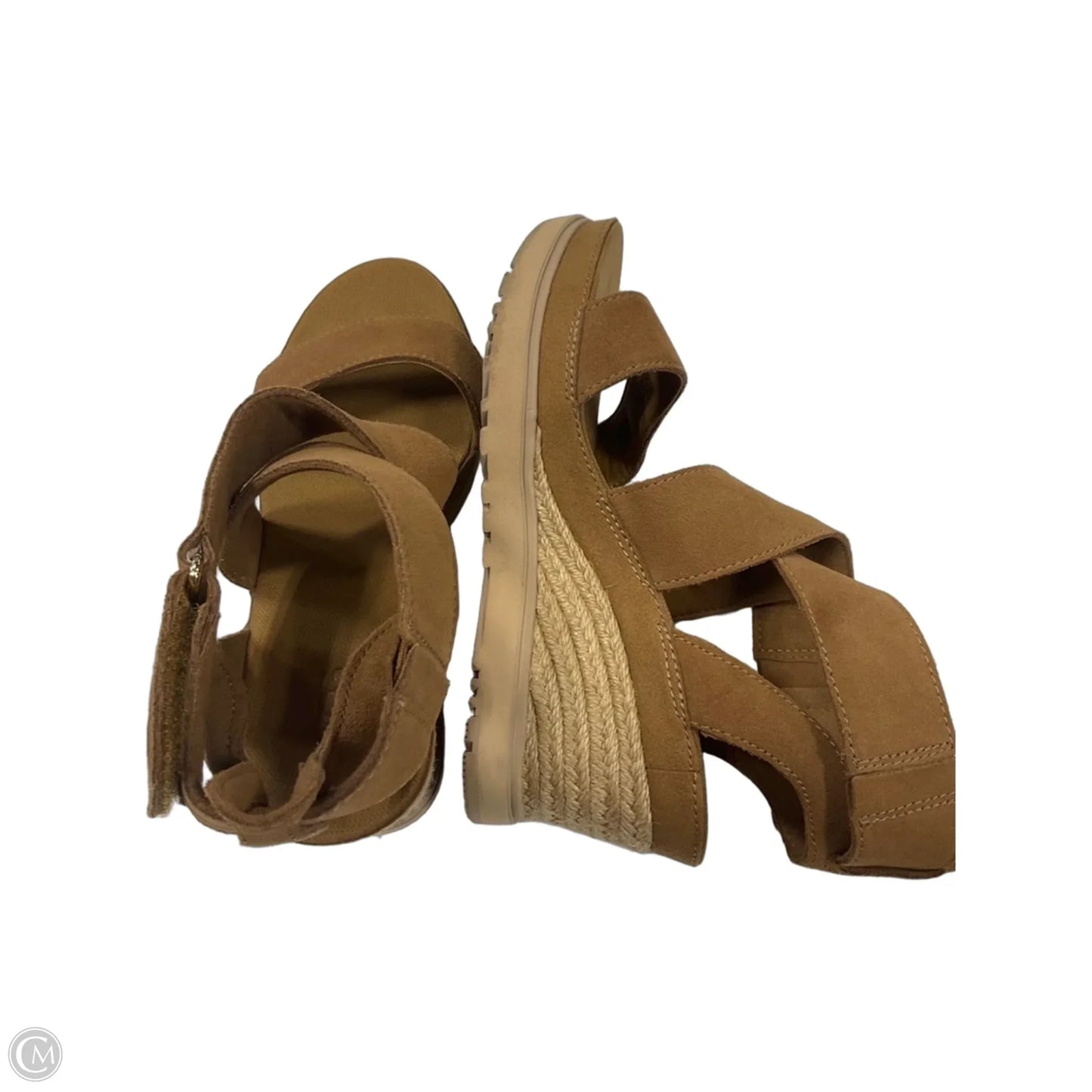 Sandals Heels Block By Ugg In Brown, Size: 7