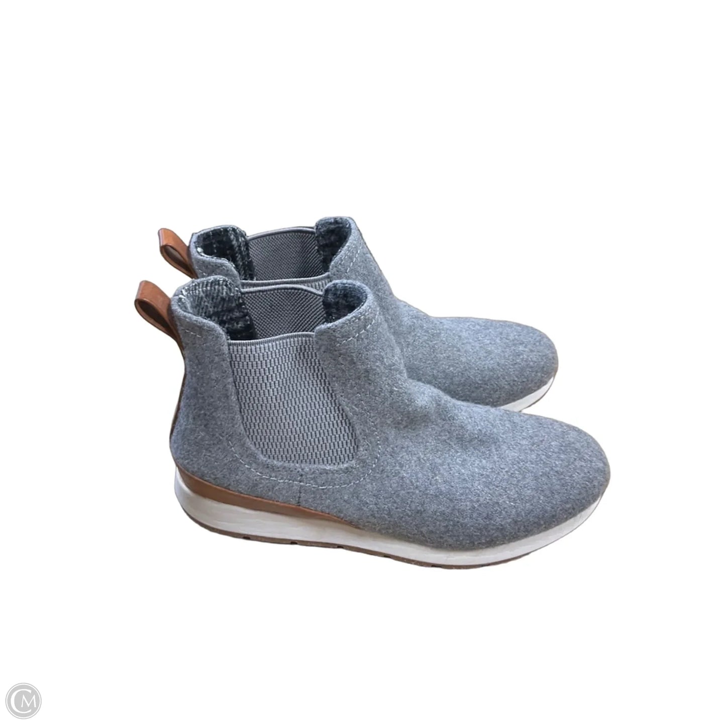 Boots Ankle Flats By Boc In Grey, Size: 8